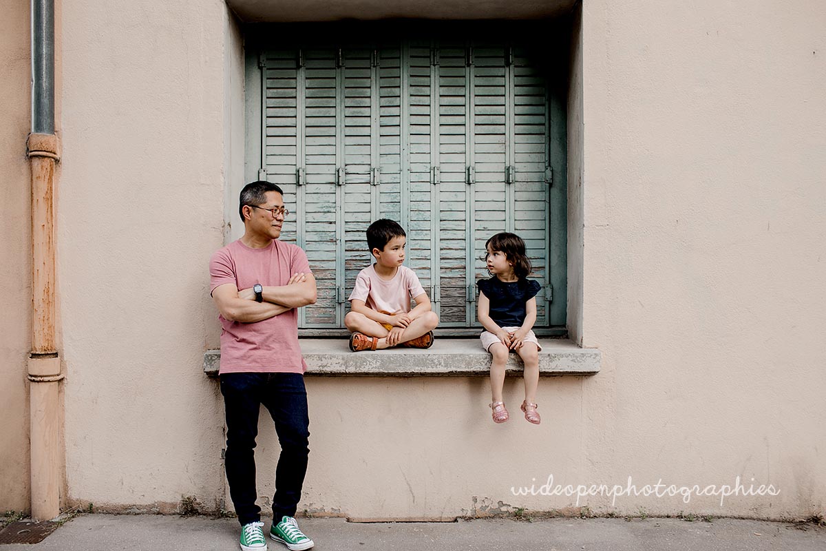 séance photo famille à la part dieu Lyon